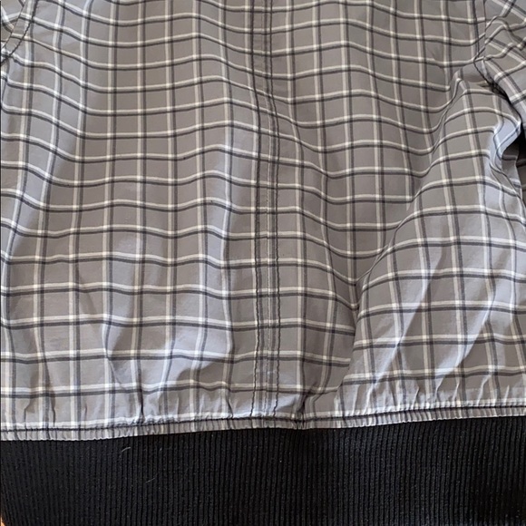 Boys H&M lined grey plaid moto zip-up jacket - Picture 7 of 9